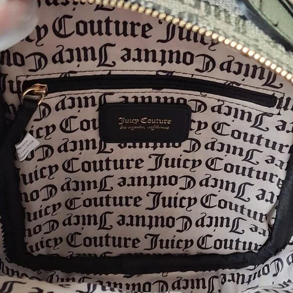 Juicy Couture I Heart Juicy Backpack Black /Beige /Red NWT - Picture 7 of 9